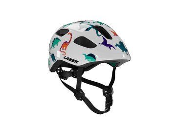 Шолом LAZER Pnut 2.0 KinetiCore динозаври, білий 3716205 фото у BIKE MARKET