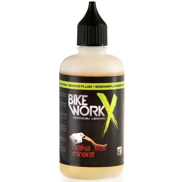 Гальмівна рідина BikeWorkX Brake Star мінеральне масло 100 мл. BRAKEMINERAL/100 фото у BIKE MARKET