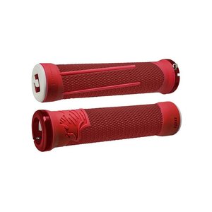 Грипсы ODI AG-2 Signature V2.1 Lock-On Grips - Red/Fire red w/ Red Clamps, красные с красными замками D35A2RF-R фото у BIKE MARKET