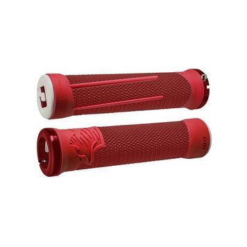 Гріпси ODI AG-2 Signature V2.1 Lock-On Grips - Red/Fire red w/ Red Clamps, червоні з червоними замками D35A2RF-R фото у BIKE MARKET