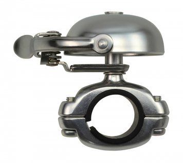 Звонок MINI SUZU CRANE, Matte Silver, 45мм алюминий, зажим CR-MSZDC-SL фото у BIKE MARKET