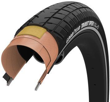 Покришка 700x30 (30-622) GoodYear Transit Speed ​​S1: Protection, Wire, Black + reflective strips, 60tpi TIR-36-88 фото у BIKE MARKET