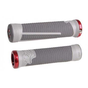 Гріпси ODI AG-2 Gray/Graphite w/ Red clamps (серо-графітові з червоними замками) D35A2HG-R фото у BIKE MARKET