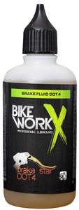 Гальмівна рідина BikeWorkX Brake Star DOT 4 100 мл. BRAKE/100 фото у BIKE MARKET