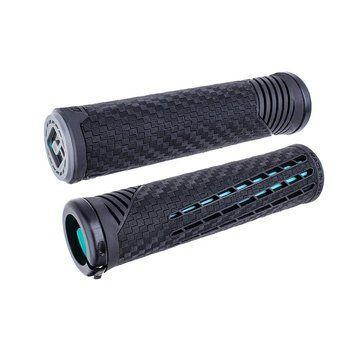 Грипси ODI CF Grip v2.1 Lock-On Black / Mint F35CFBM-B фото у BIKE MARKET