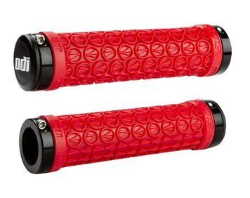 Грипсы ODI SDG MTB Lock-On Bonus Pack Bright Red w/Black Clamps, красные с черными замками D30SDBR-B фото у BIKE MARKET