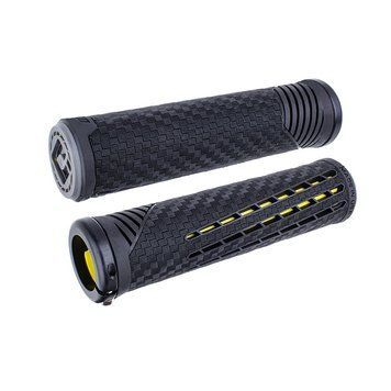 Грипси ODI CF Grip v2.1 Lock-On Black / Yellow F35CFBY-B фото у BIKE MARKET