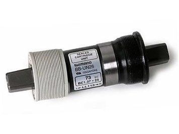 Каретка Shimano BB-UN26 BSA 73x122.5мм, 1.37x24 EBBUN26C23X фото у BIKE MARKET