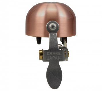 Дзвінок E-NE CRANE, Brushed Copper, 37мм латунь, скоба CR-ENE-COB фото у BIKE MARKET
