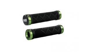 Грипсы ODI Cross Trainer MTB Lock-On Bonus Pack Black w/Green Clamps, (Черные с зелеными замками) D30CTB-GR фото у BIKE MARKET