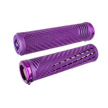 Гріпси ODI CF Grip v2.1 Lock-On Cosmic Purple/Pearl w/PurpleClamp F35CFPW-P фото у BIKE MARKET