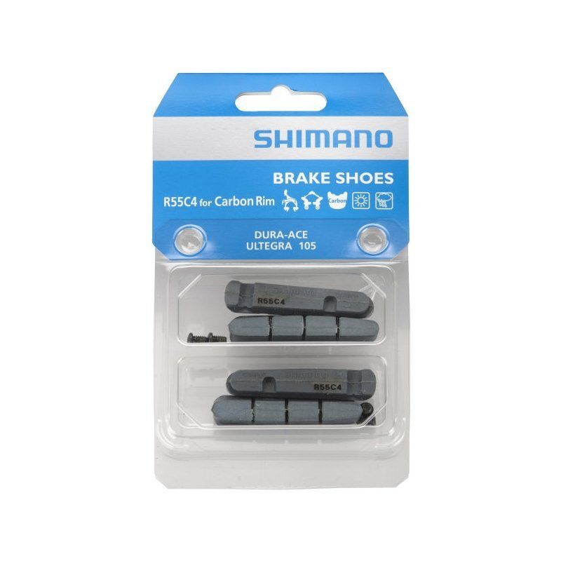 Гальмівні гумки SHIMANO R55C4 DURA-ACE/Ultegra для карбонового обода (комплект 2 пари) Y8L298072 фото у BIKE MARKET