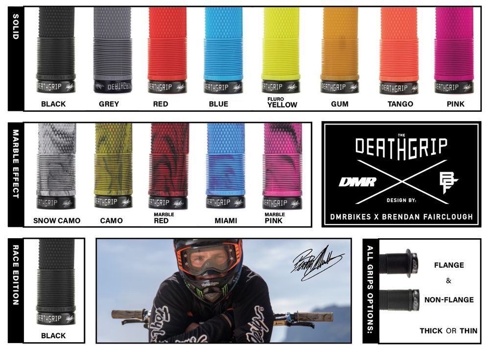 Гріпси DMR Brendog DeathGrip Thick (A20) Flangeless GUM DMR14-G-BREN2-TN-GU фото у BIKE MARKET