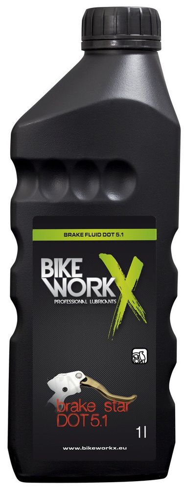 Тормозная жидкость BikeWorkX Brake Star DOT 5.1 1л. BRAKEDOT5/1 фото у BIKE MARKET