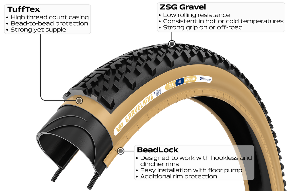 Покрышка GRAVELKING X1 Panaracer, 700x50C Black RF750-GKX1-B2 фото у BIKE MARKET