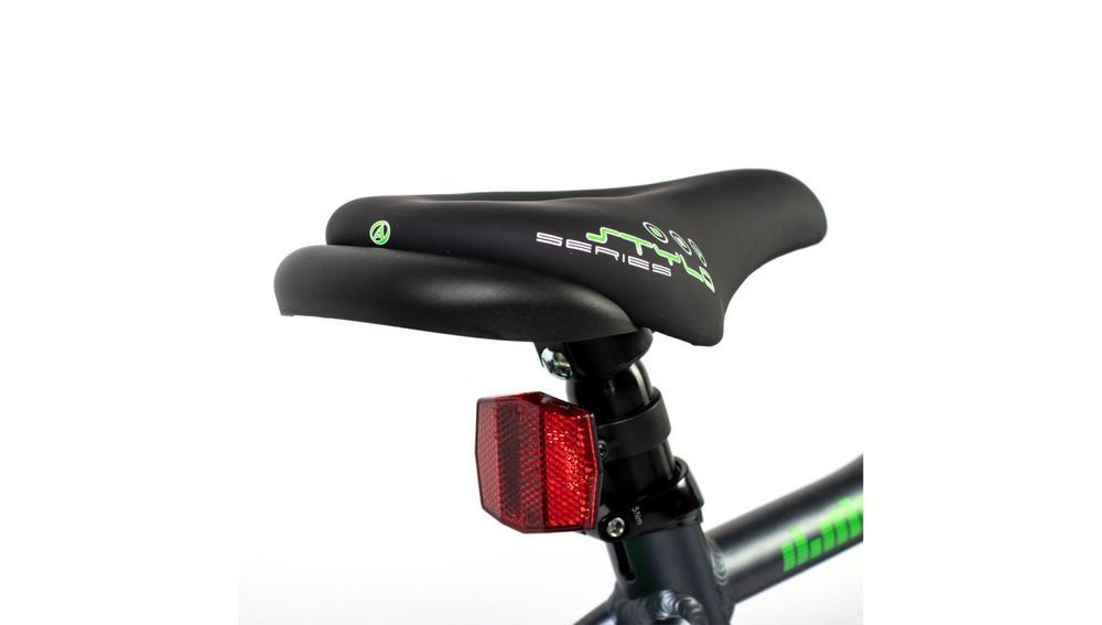 Велосипед AUTHOR Stylo II 16", рама 9", матовый темно серый/зеленый 2023012 фото у BIKE MARKET