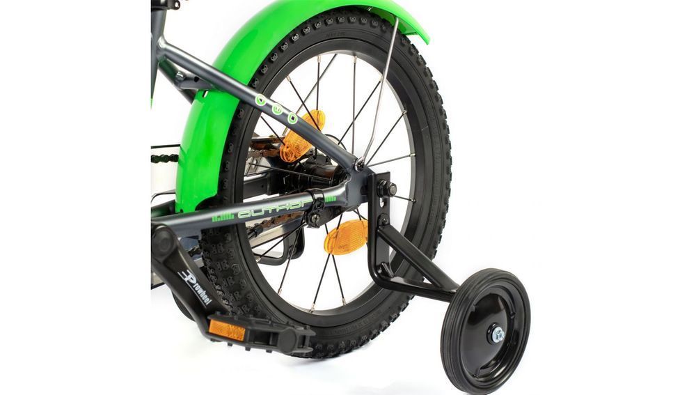 Велосипед AUTHOR Stylo II 16", рама 9", матовый темно серый/зеленый 2023012 фото у BIKE MARKET