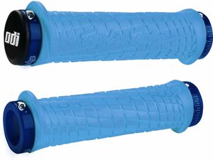Грипсы ODI Troy Lee Designs Signature MTB Lock-On Bonus Pack Aqua w/Blue Clamps, (Голубые с синими замками) D30TLAQ-U фото у BIKE MARKET