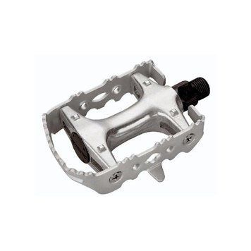 Педалі Longus CAGE MTB Al/Fe срібний, насипні підшипники 400910S фото у BIKE MARKET