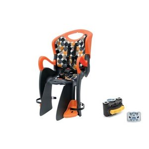 Крісло дитяче ABS-Tiger, на підсідельну трубу рами, максім.нагрузка 22 кг, синьо / помаранчеве 16240220 фото у BIKE MARKET