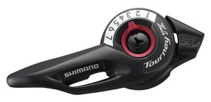 Шифтер Shimano SL-TZ500 прав 7-быстр. (индексный) трос, черный ESLTZ5007RA фото у BIKE MARKET