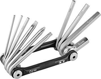 Мультитул Crankbrothers M10, 2/2,5/3/4/5/6/8мм, T25, Phillips #2, flat #2, чорний TOO-02-76 фото у BIKE MARKET