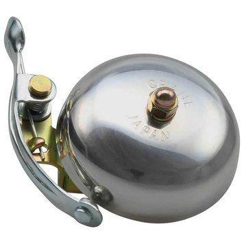 Звонок SUZU CRANE, Polished Silver, 55мм алюминий, скоба CR-SZSB-PL фото у BIKE MARKET
