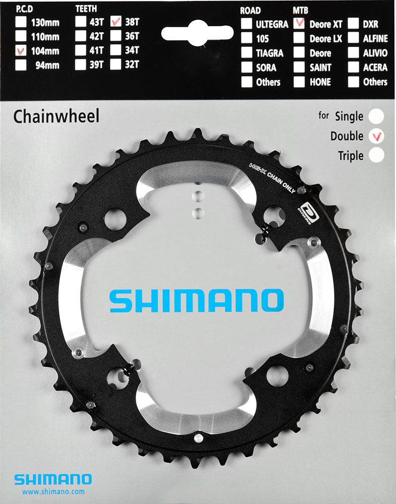 Зірка шатунів Shimano FC-M785 DEORE XT, 38зуб. АK, 10-швидк Y1ML98020 фото у BIKE MARKET