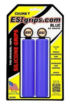 Гріпси ESI Chunky Blue (сині) GIC03 фото у BIKE MARKET