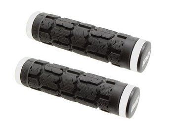 Грипсы ODI Rogue MTB Lock-On Bonus Pack Black w/White Clamps (черные с белыми замками) D30RGB-W фото у BIKE MARKET