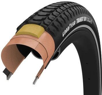 Покришка 700x40 (40-622) GoodYear Transit SUV S3: Protection, Wire, Black + reflective strips, 60tpi TIR-51-87 фото у BIKE MARKET