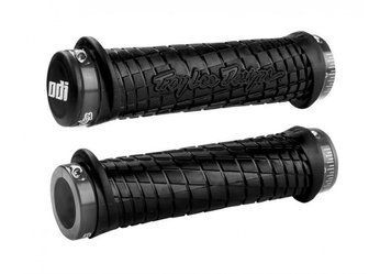 Гріпси ODI Troy Lee Designs Signature MTB Lock-On Bonus Pack Black w/Grey Clamps (чорні з сірими замками) D30TLB-G фото у BIKE MARKET