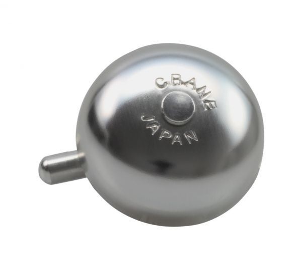 Звонок MINI KAREN CRANE, Matte Silver, 45мм алюминий, топкеп CR-MKNAC-SL фото у BIKE MARKET