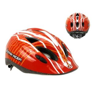 Шлем AUTHOR Star Rider, размер 52-57 см, вес 260 гр. (084 Красный/Оранжевый/Белый) 9092021 фото у BIKE MARKET