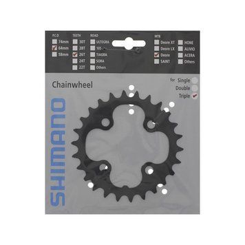 Зірка шатунів SHIMANO FC-M590 DEORE 26зуб. чорн, 9-швидк. Y1LD26000 фото у BIKE MARKET