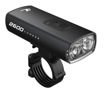 Свет передний Longus CUBRIN 2600, 12 ф-ций, USB, черный 398596 фото у BIKE MARKET