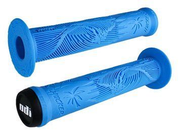 Гріпси ODI Hucker Signature 160mm w/Flange Light Blue F01HFLU фото у BIKE MARKET