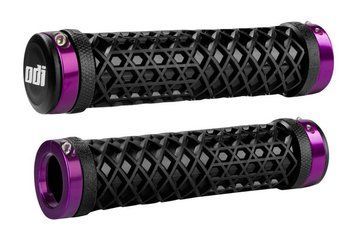 Грипсы ODI Vans&reg; Lock-On Grips, Black w/ Purple Clamps (черные с фиолетовыми замками) D30VNB-P фото у BIKE MARKET