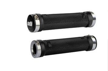 Гріпси ODI Ruffian MTB Lock-On Bonus Pack Black w/Silver Clamps (чорні з серебристими замками) D30RFB-S фото у BIKE MARKET