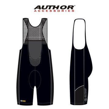 Шорты с лямками Author AS-5-PRO Blk, размерk XXL черные 7098135 фото у BIKE MARKET