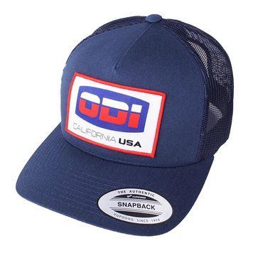 Кепка ODI California Hat Flat Bil Retro/Dad Navy/Wht G05CARTDU фото у BIKE MARKET