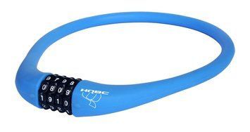 Замок HQBC SILICO 15x750мм, кодовый Синий Q010255 фото у BIKE MARKET