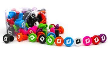Баренды ODI Small 2-Color Push-In Plugs Refill Pack - Pink w/ White Logo F72PR-P-S фото у BIKE MARKET