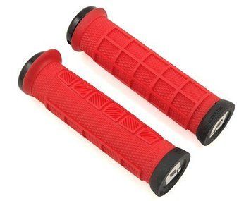 Гріпси ODI Elite Pro Bright Red/Black w/Black clamp (червоні з чорними замками) D33EPBR-B фото у BIKE MARKET
