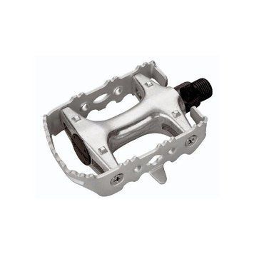 Педалі Longus CAGE MTB Al/Fe срібний, насипні підшипники 400910-S фото у BIKE MARKET