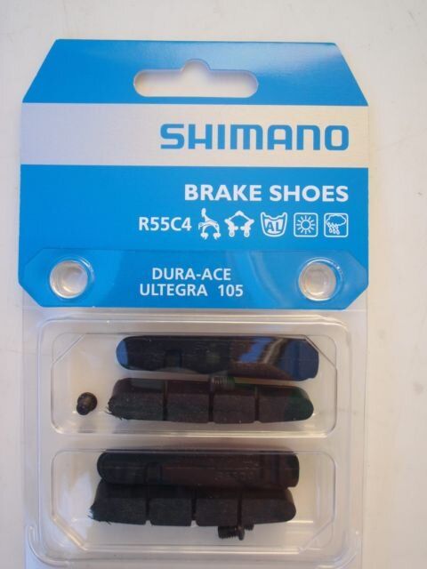 Гальмівні гумки SHIMANO Dura-Ace R55C4 кассетна фиксація (комплект 2 пари) Y8L298062 фото у BIKE MARKET
