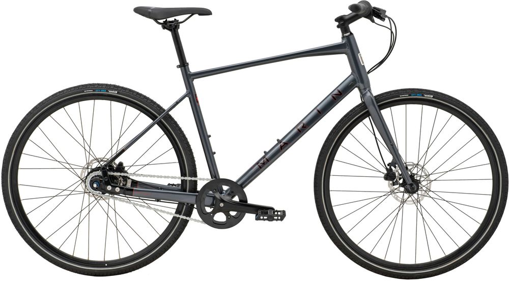 Велосипед 28" Marin Presidio 2 рама - XL 2024 Gloss Charcoal/Black/Black Red SKE-88-49 фото у BIKE MARKET