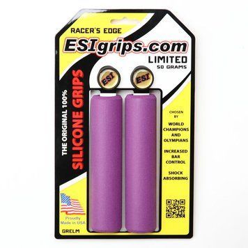Грипсы ESI Racer&s Edge Purple (фиолетовые) GREPR фото у BIKE MARKET