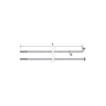 Спиці Mach1 Inox Plus (нержавійка) 2/256 /10 шт 382256 фото у BIKE MARKET