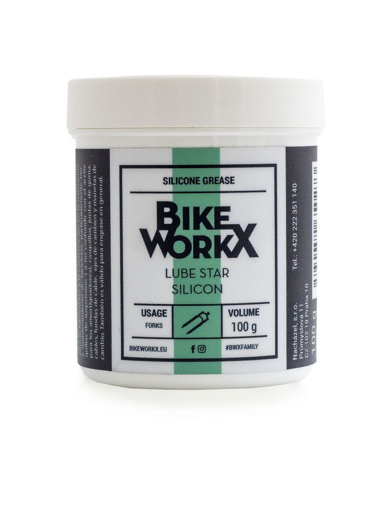 Густа змазка BikeWorkX Lube Star Silicon банка 100 г. SILICONE/100 фото у BIKE MARKET